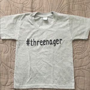 #Threenager T-Shirt for Toddler